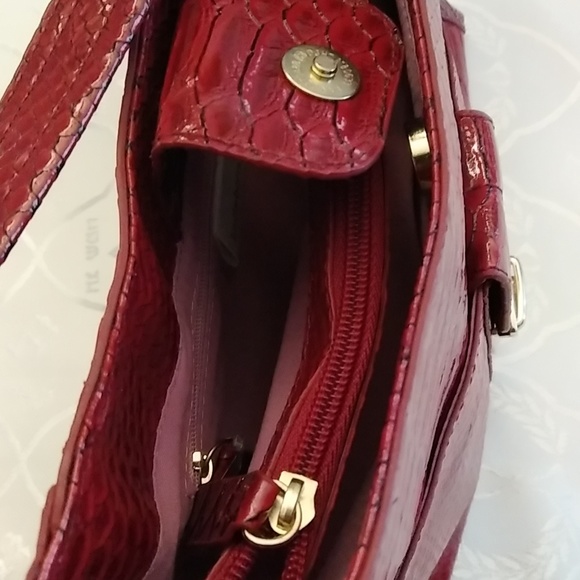 Purse, 7 inches deep, 5 inches wide. Red. - Picture 3 of 5